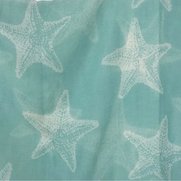 Sarong bathing‎ suit cover up, starfish pattern, Pretty Persuasions Blue Size undefined - Image 2