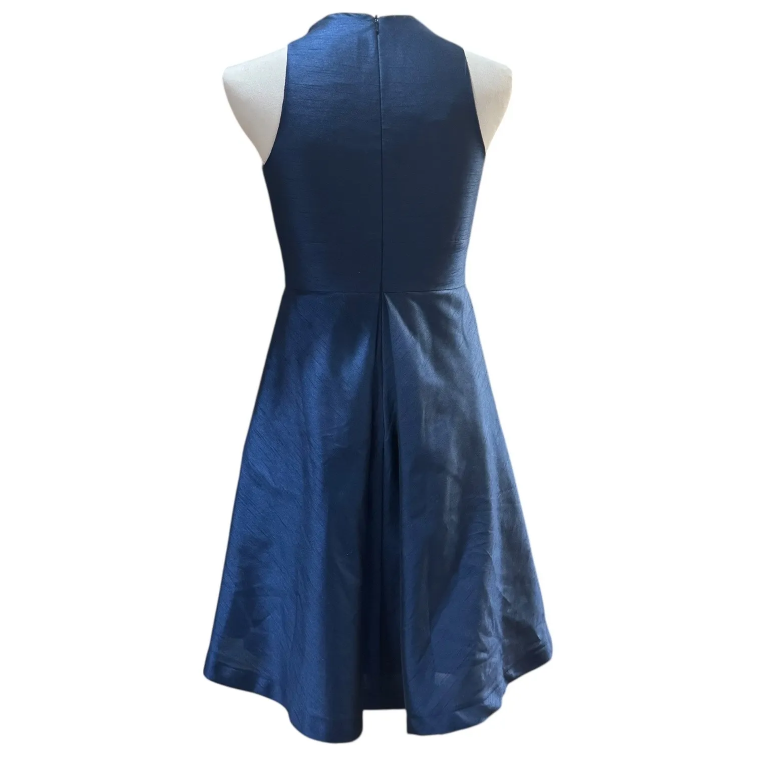 Alfred Sung Sleeveless V-Neck Mini Dress Midnight Blue 6 - Image 4