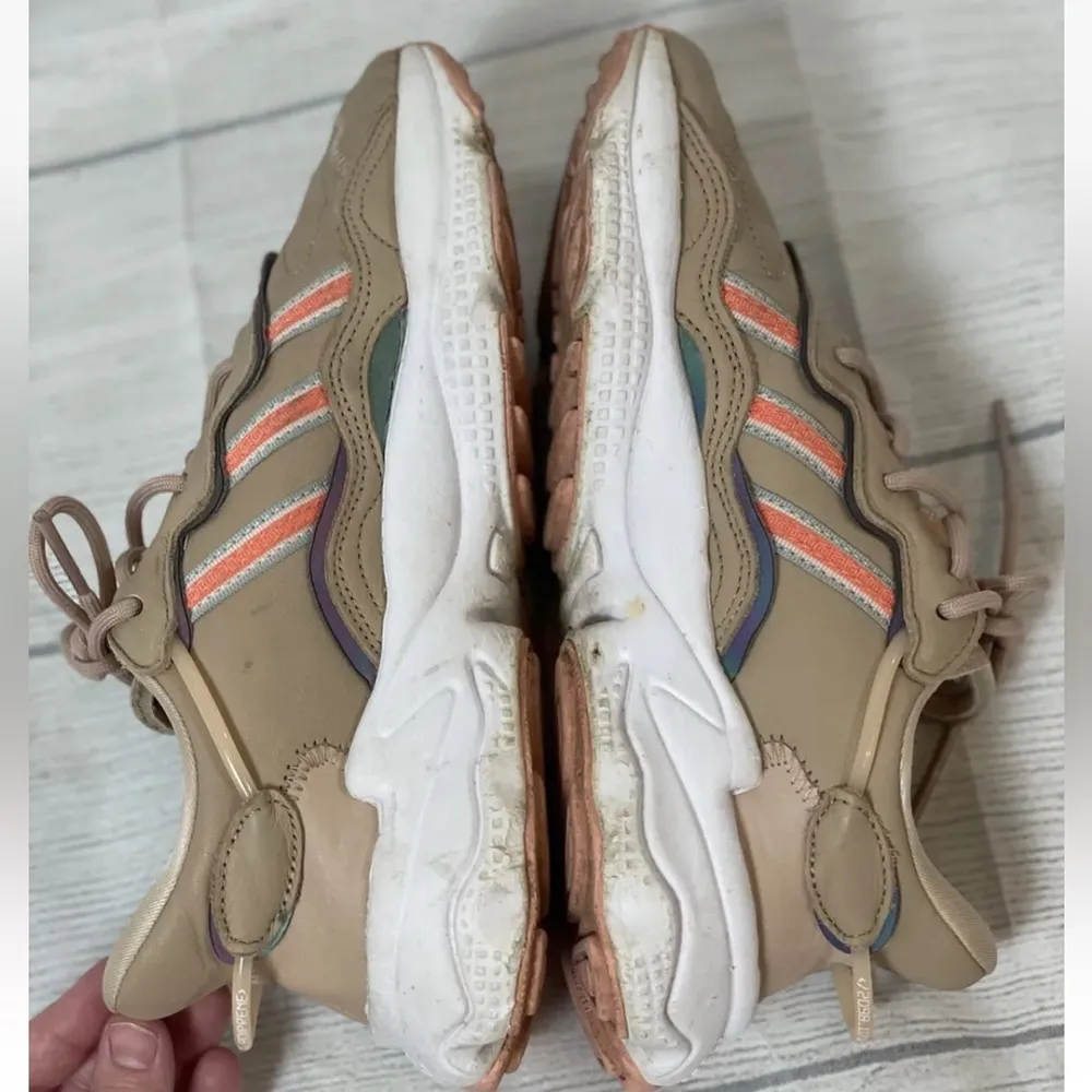 adidas ozweego women's size 6.5 Tan Peach Shoes‎ Trainers Sneakers Running walk - Image 8