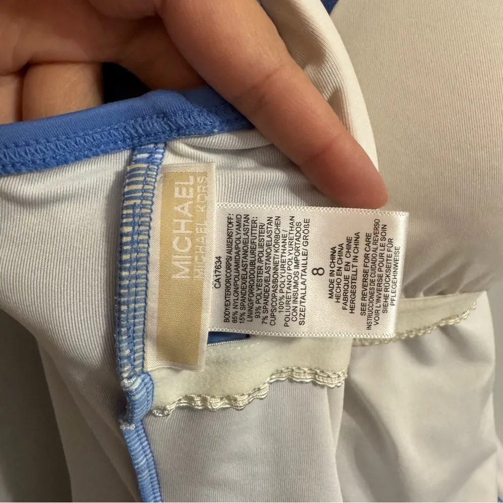 Michael Michael Kors Blue One-Piece Swimsuit Size 8 - Image 7