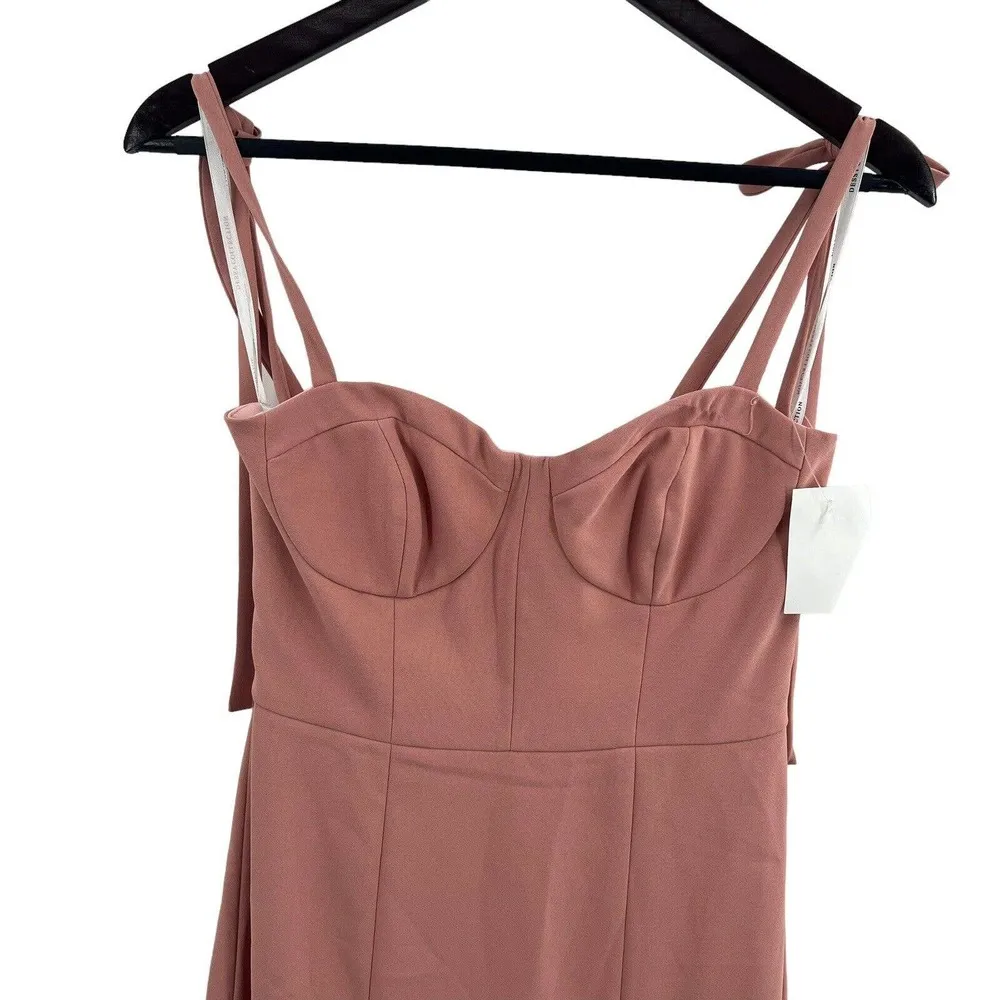 DESSY COLLECTION 3069 Dusty Rose Pink Bustier Crepe A - Image 3