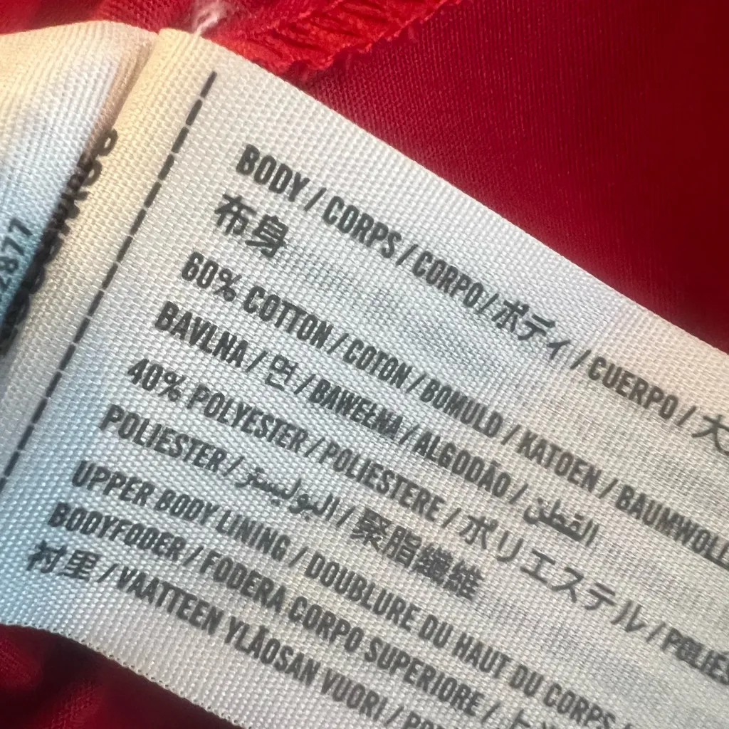 Abercrombie & Fitch Red Strapless Dress Medium  EUC - Image 6