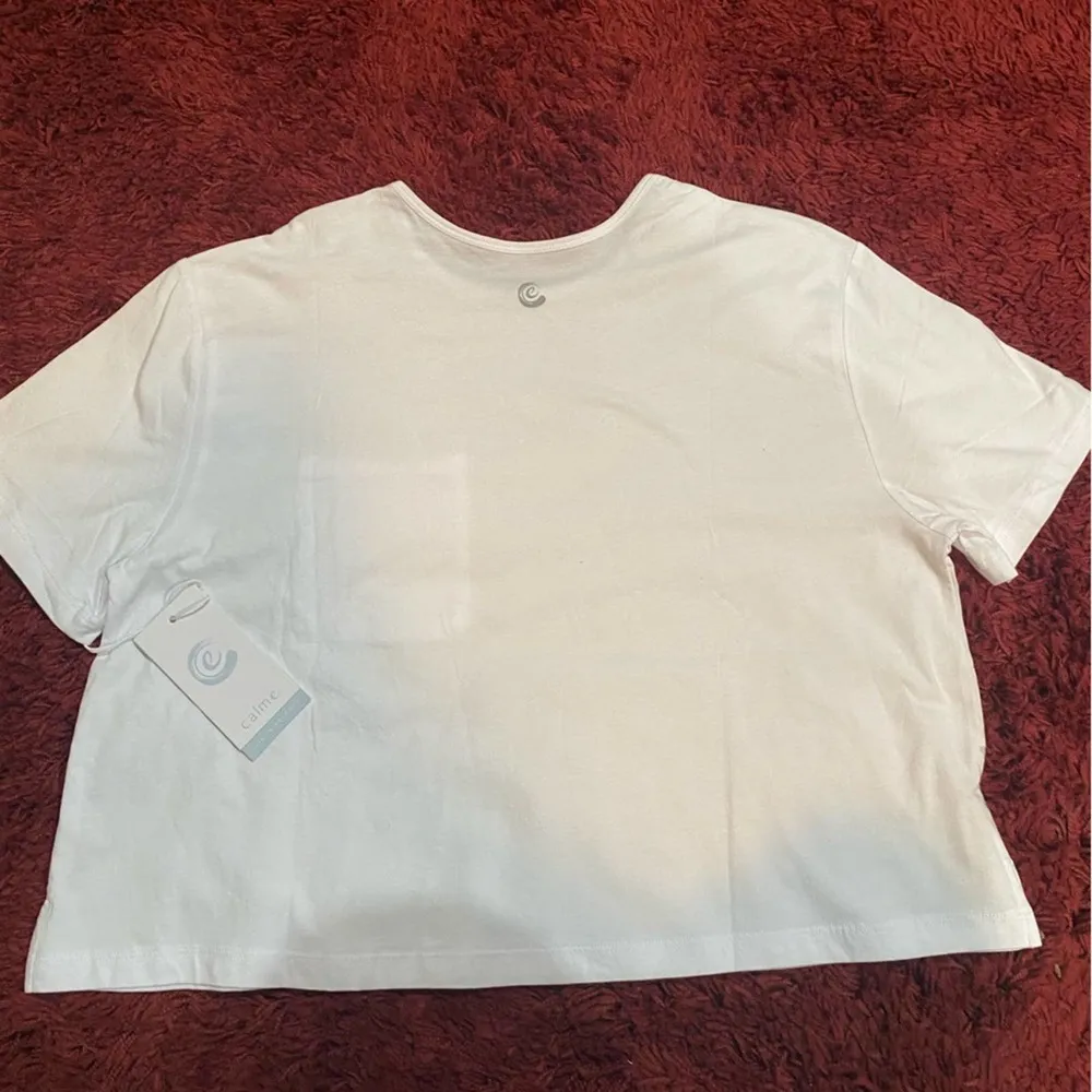 Calme by Johnny Was White Tshirt with Front Pocket - Image 75