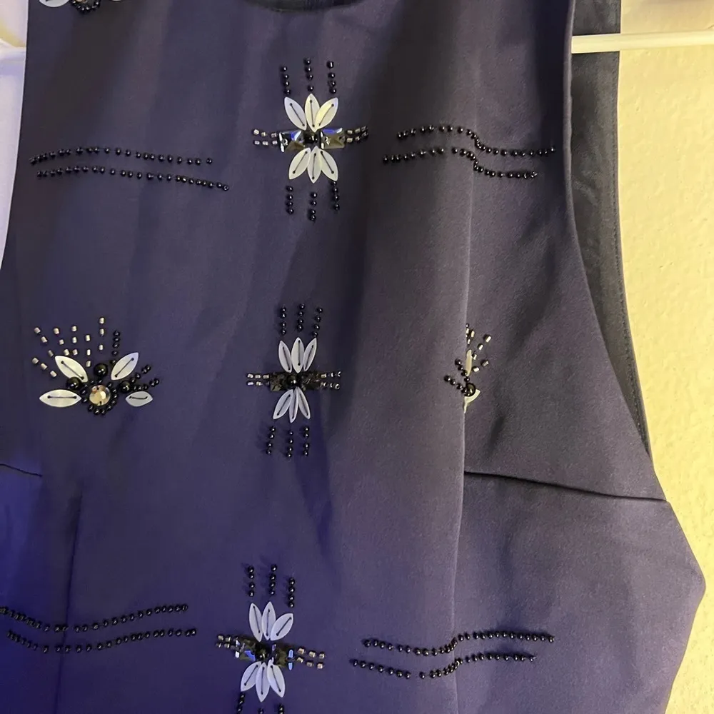 The Keepsake blue beaded dress size S - Image 4