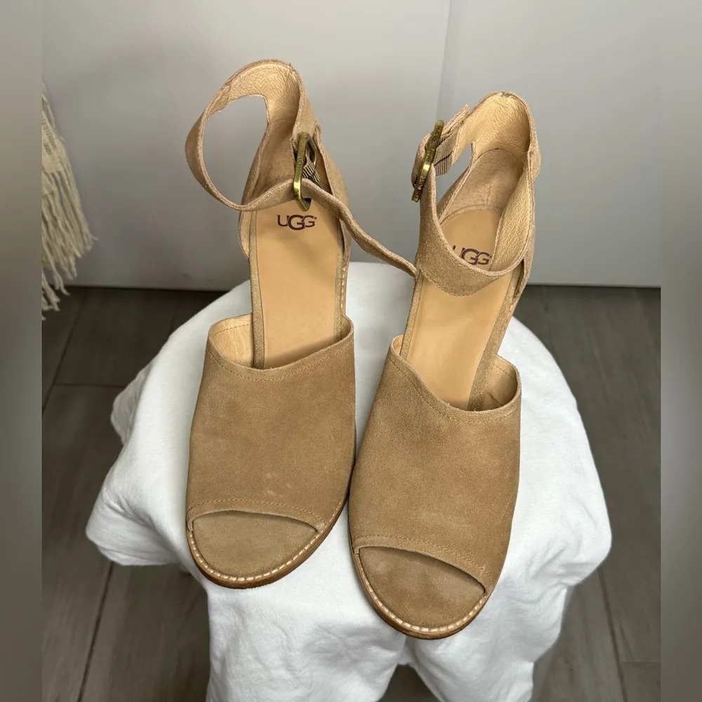 UGG AJA Ankle Strap Block Heel - Image 13