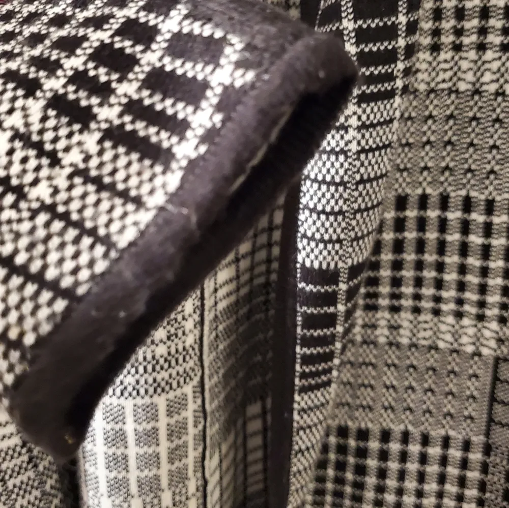 🔥SALE🔥Fever Womens White Black Knit Open Front Cardigan M Size M - Image 7