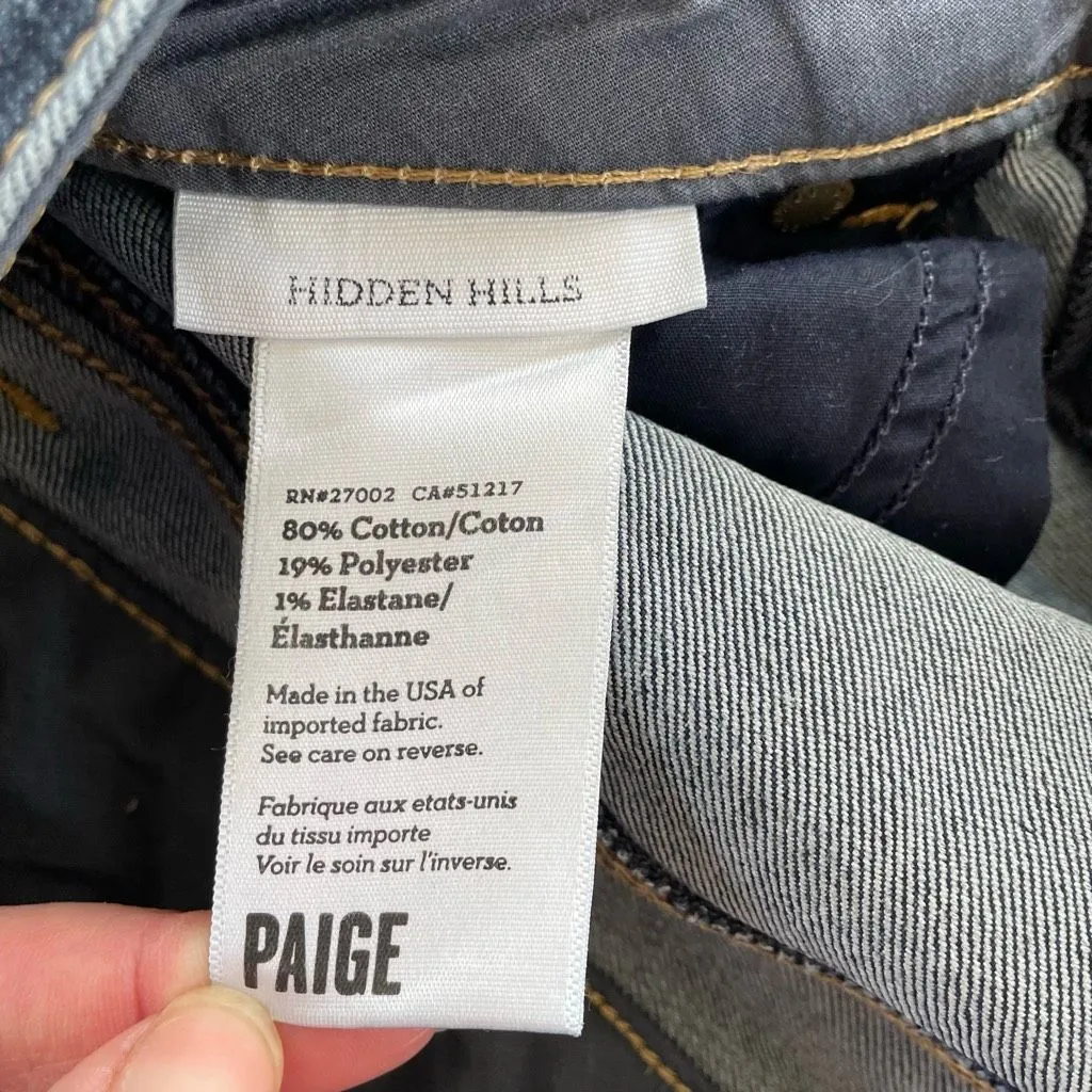 Paige Denim Hidden Hills Stream Bootleg Crop 28 - Image 10