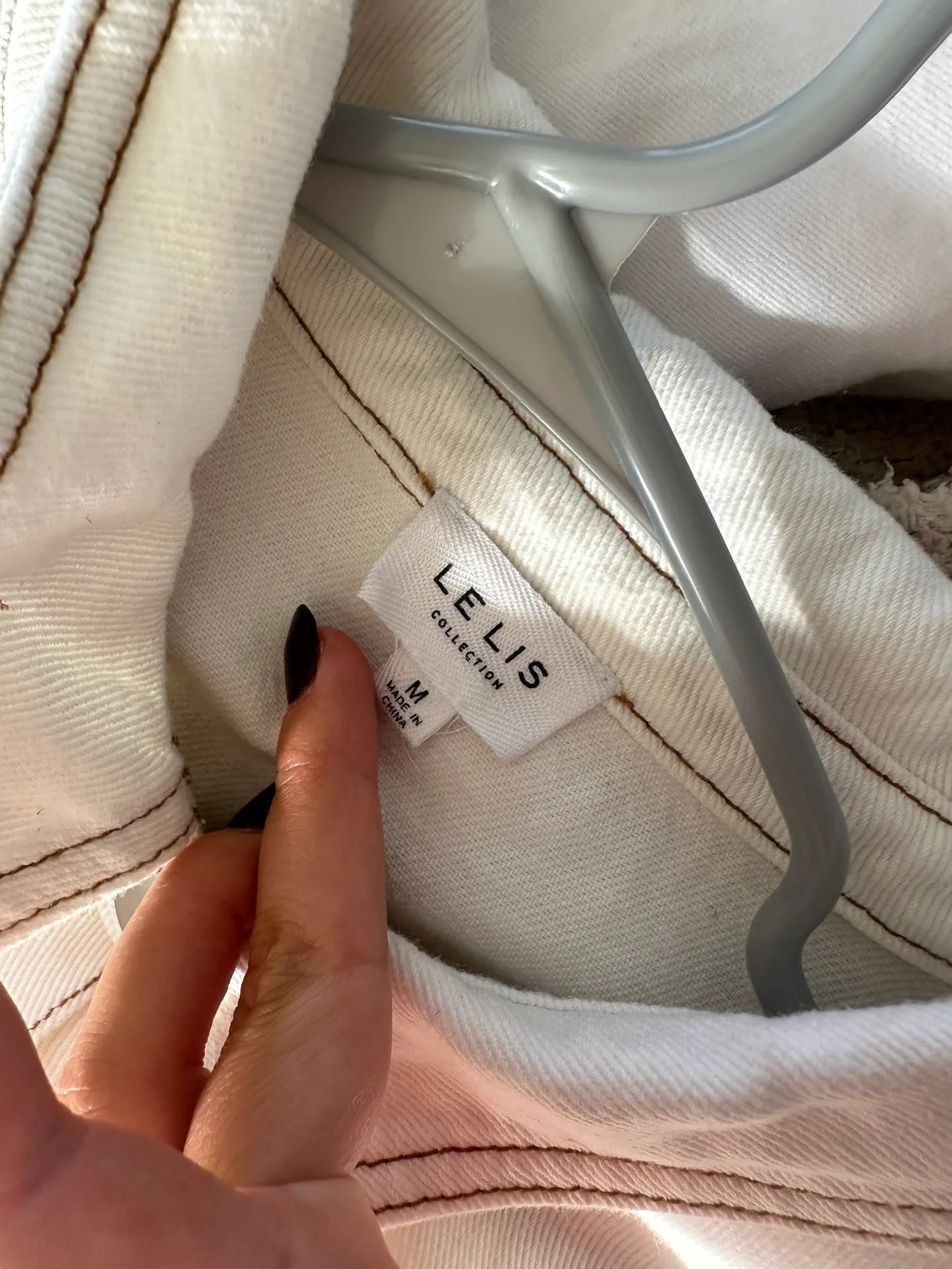 Lelis White Denim Romper - Image 2