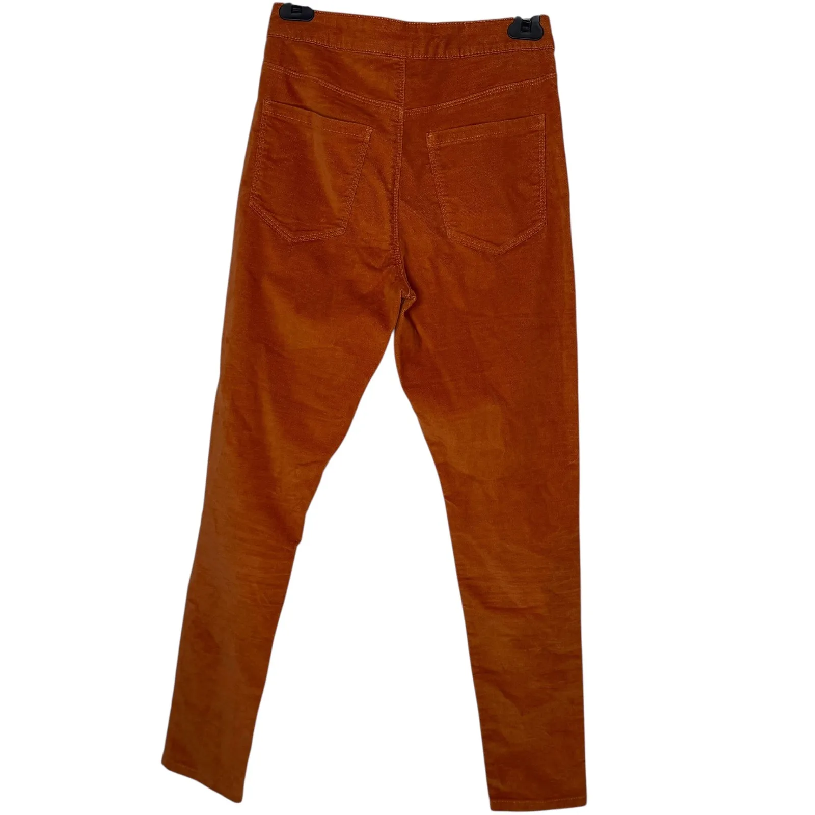 Forever 21 High Rise Corduroy Pants Womens XS‎ Orange Retro BOHO Chic Rustic - Image 5