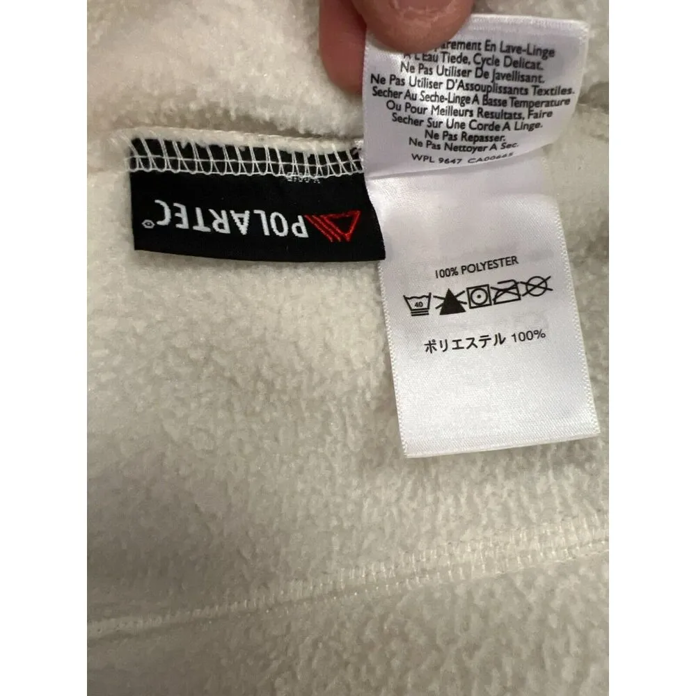 Eddie Bauer Vintage Womens Polartec Pockets Zip Golf Graphic Fleece Vest Sz M - Image 14