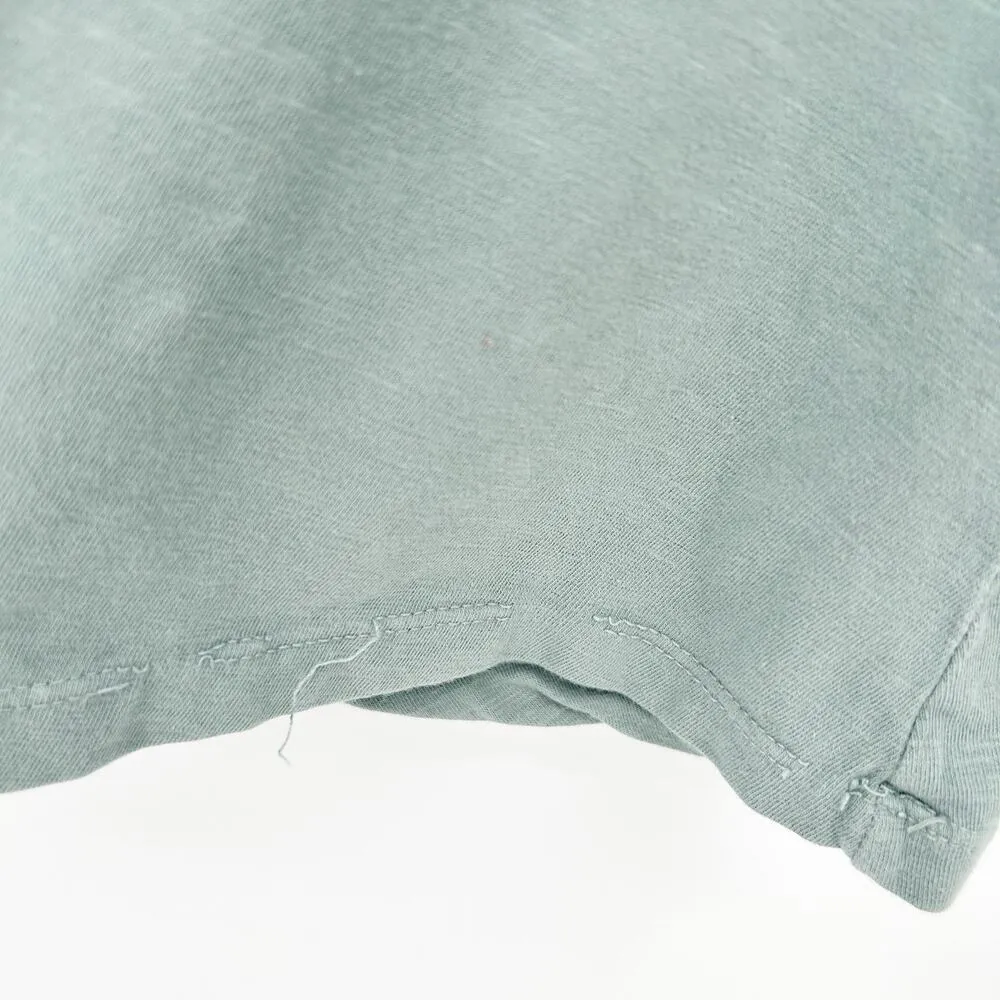 Anthropologie Sundry Womens Fall 3/4 Sleeve Shirred Mini Dress Size L Moss Green - Image 4