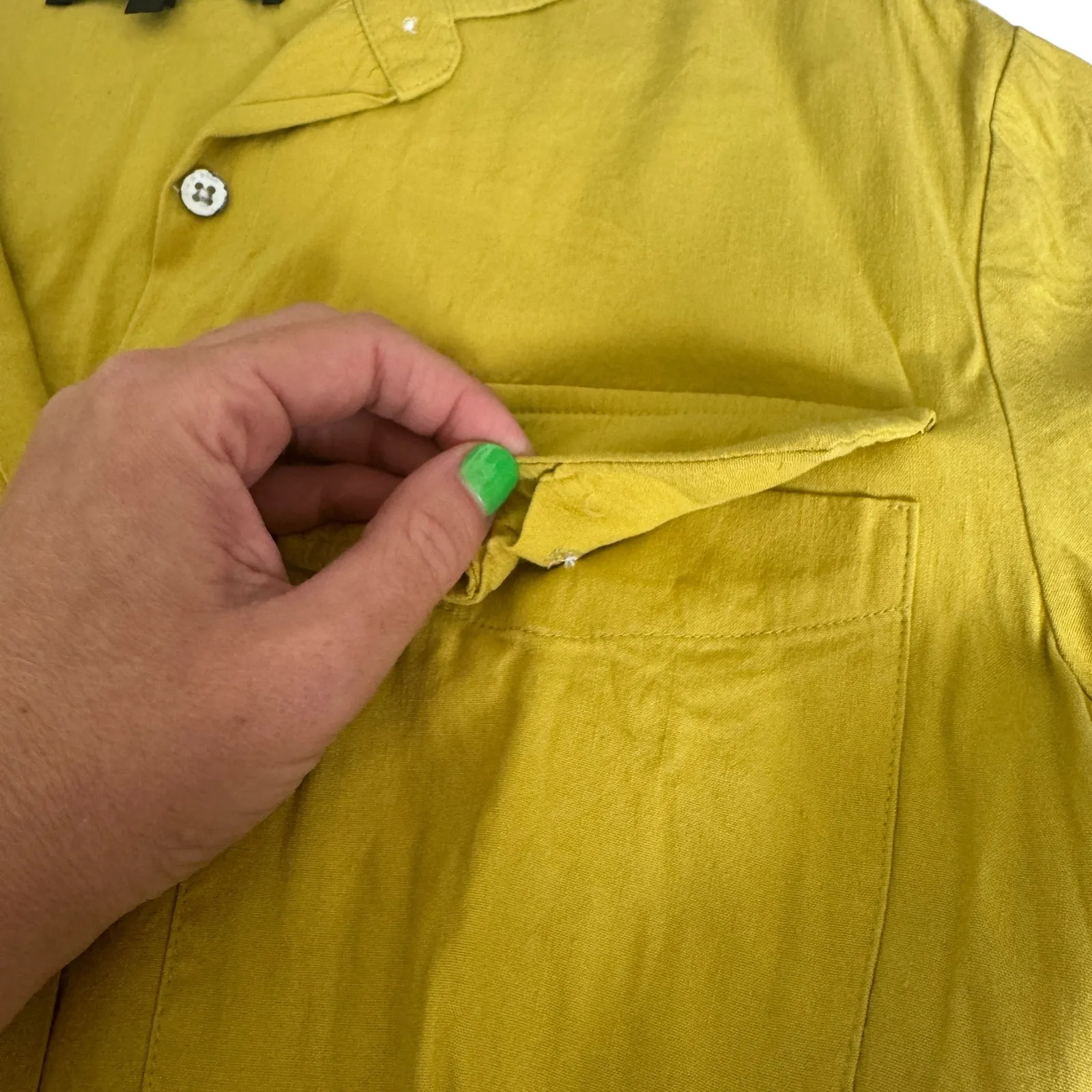 Rag & Bone Utility Romper Chartreuse - Image 8