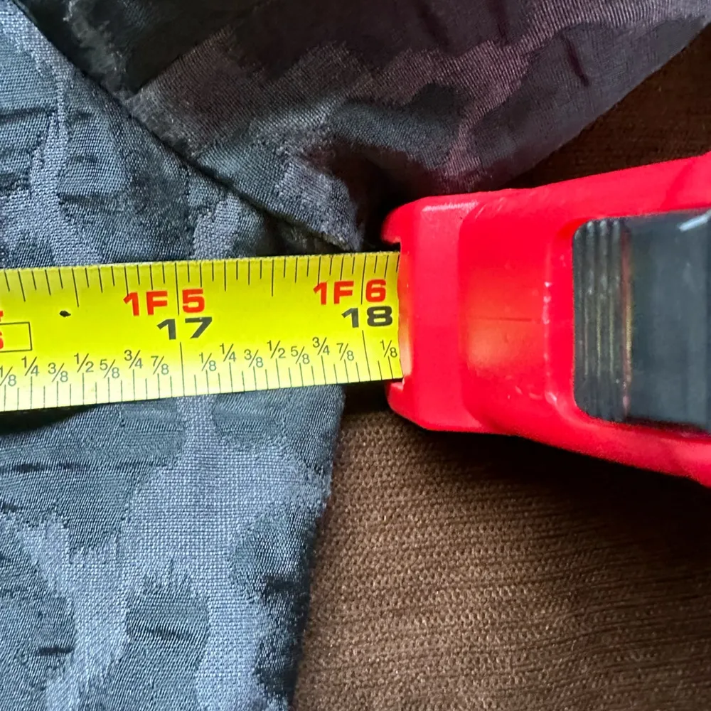 Think Tank Gray & Black Animal Print Wide Collar Hidden Button With Pockets Sz S - Image 14