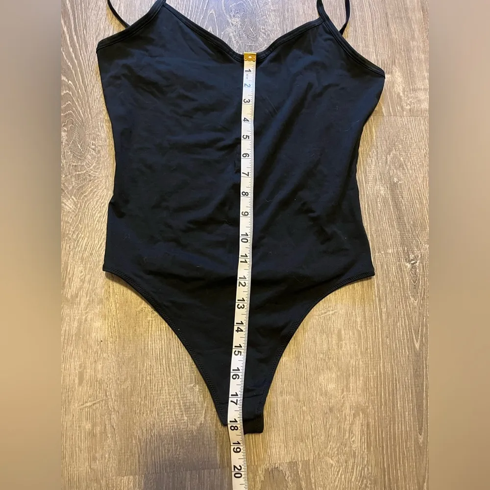 Everlane The Cami Black Tank Strappy Sleeveless Bodysuit Size S Balletcore - Image 4