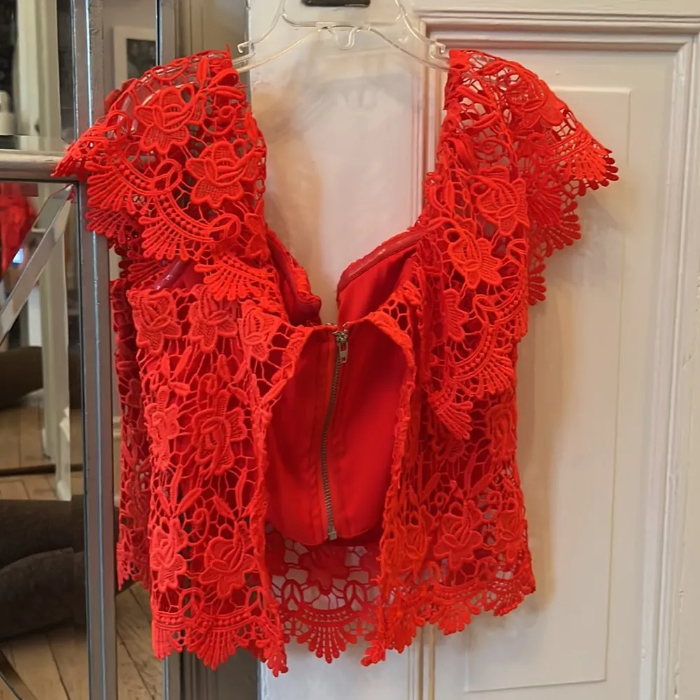 Yumi Kim Red Lace Top - Image 10