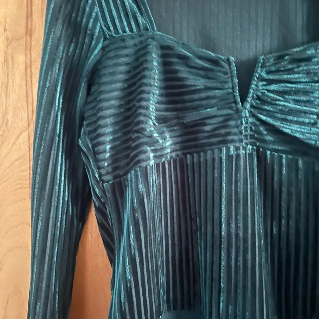 Mi Ami Deep Green velvet bodysuit - Image 5