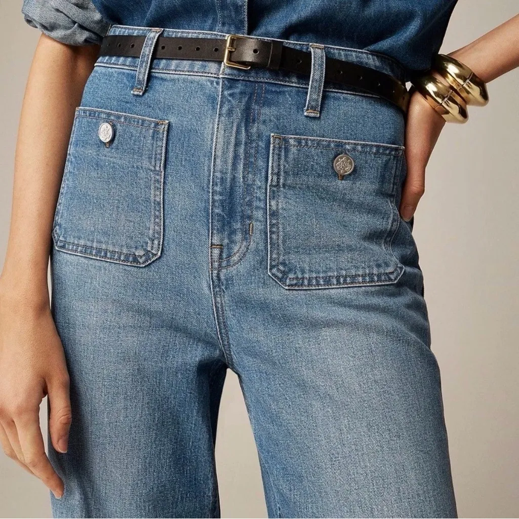 J Crew Sailor Wide-Leg Trouser Jeans 27 EUC - Image 2