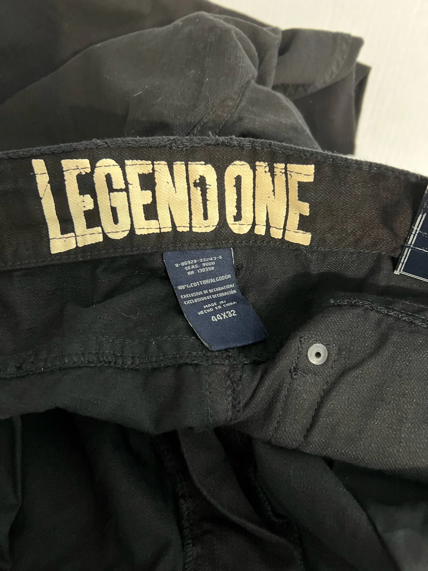 Legend One Men’s Black Jeans NWT Size 44x32 - Image 5