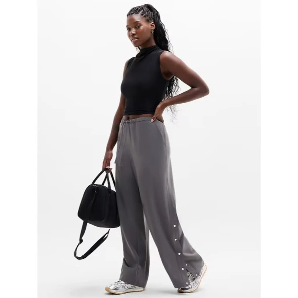 New Athleta M MVP Mid Rise Snap Pant  Shadow Grey Medium Regular - Image 5