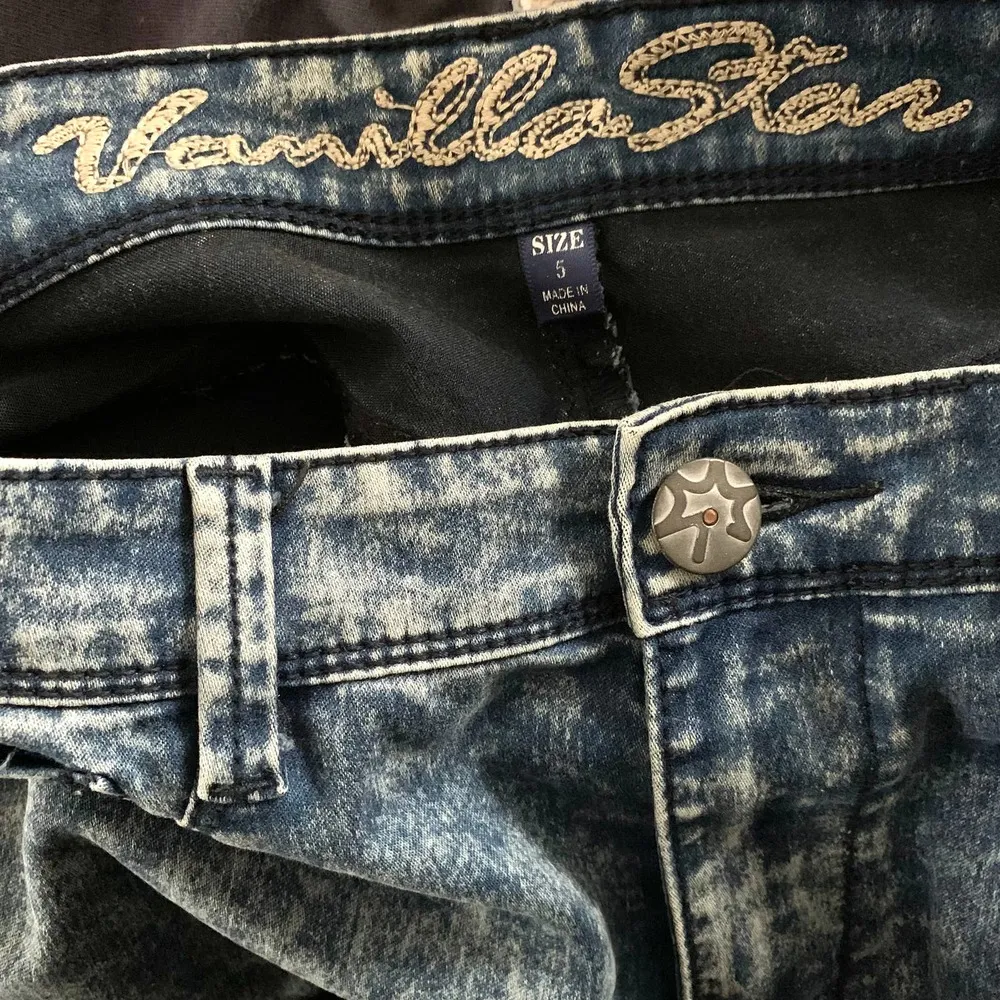 3/$15 Vanilla Star Acid Wash High Rise Skinny Jeans / Jeggings - Image 7