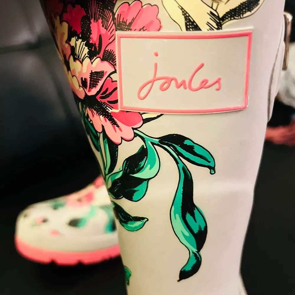 Joules Women's Molly Welly Silver Harvest Floral Knee - Image 5