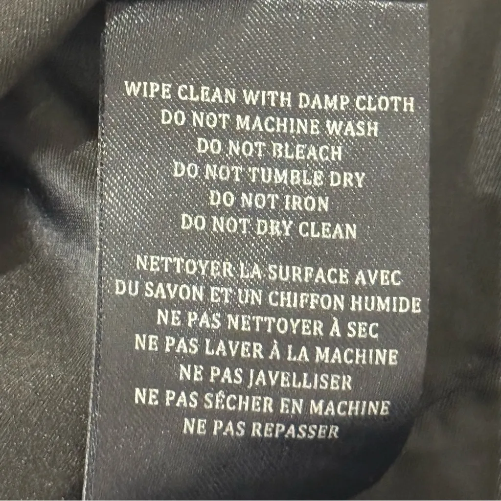 Blank NYC Faux Leather Moto Jacket Metallic Rose Gold Small Zippers Revolve - Image 11