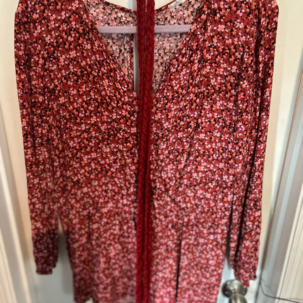 Socialite Red Floral Romper - Image 5