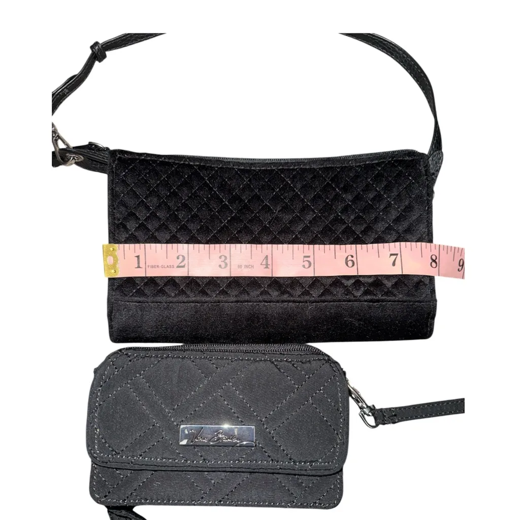 Vera Bradley Black Quilted Women's Bag Set - Image 3