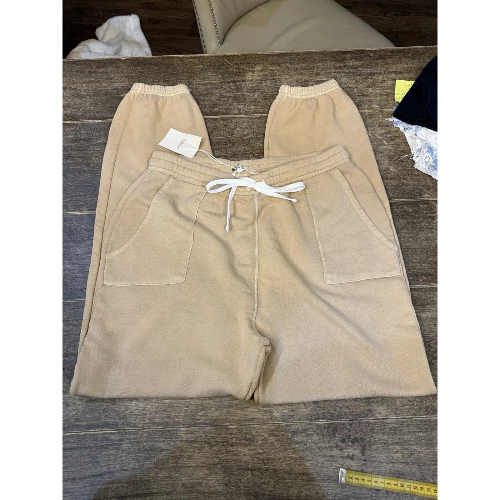 Revolve Sweatpants Tularosa The Benny Jogger Organic Cotton Sz XL NEW $158 KHAKI - Image 2