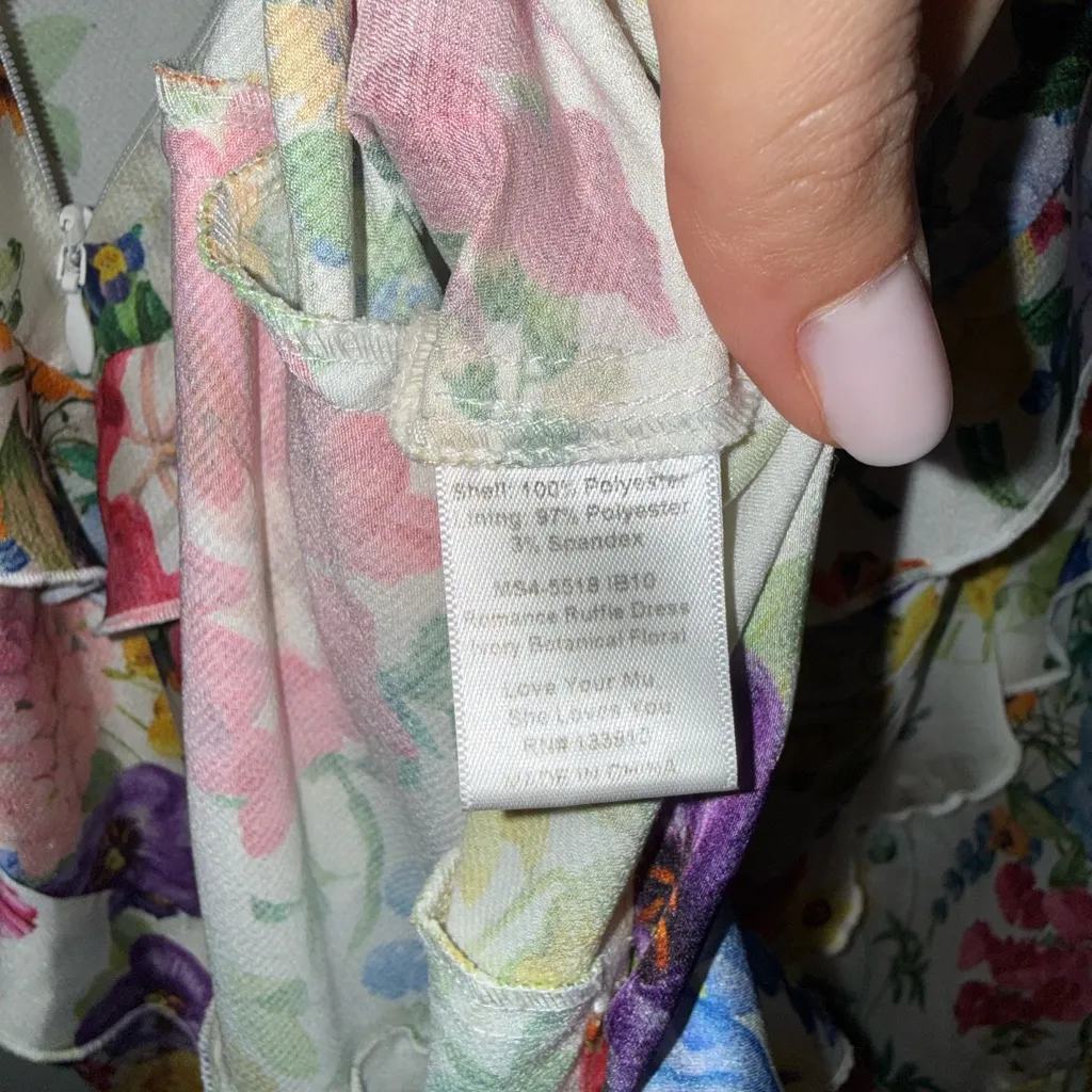 Show Me Your Mumu Romance Ruffle Dress Iv Botanical Floral size large - Image 10