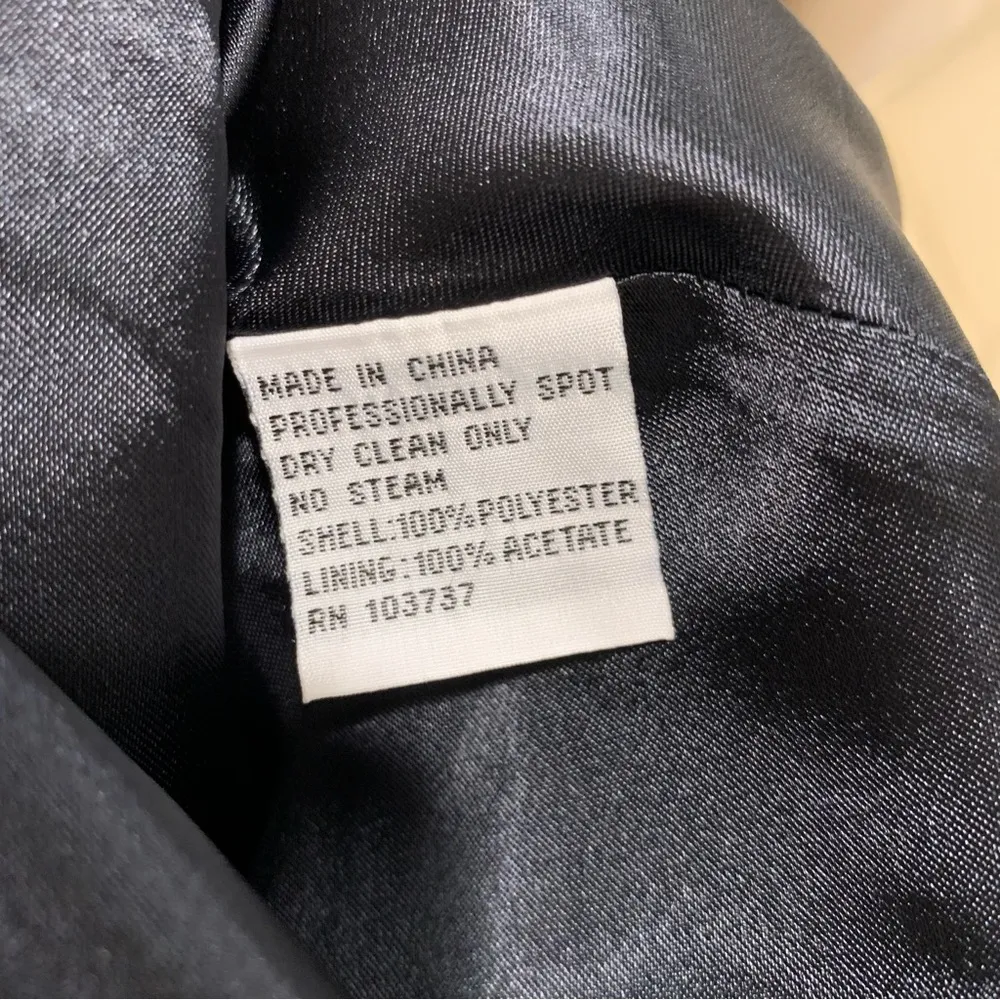 Talbots Petite Sequin Navy Blue Sequin Dress Size 2 - Image 12