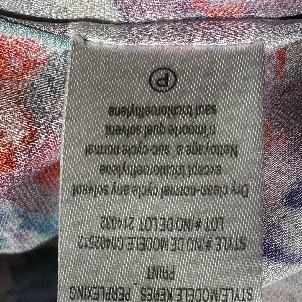 Theory multicolor Sleeveless Silk Blend  Blouse‎ Top Size small - Image 9