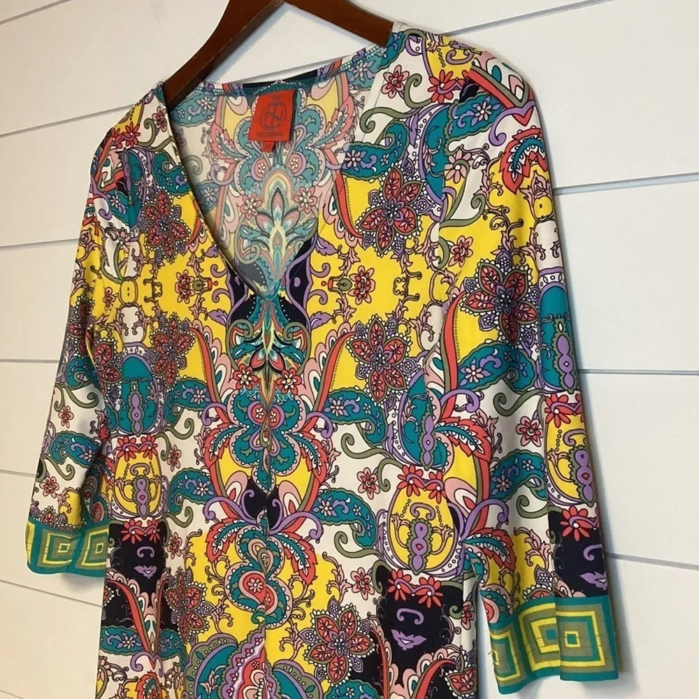 Tracy Negoshian Bollywood Pink Emily Shift Dress - Image 3