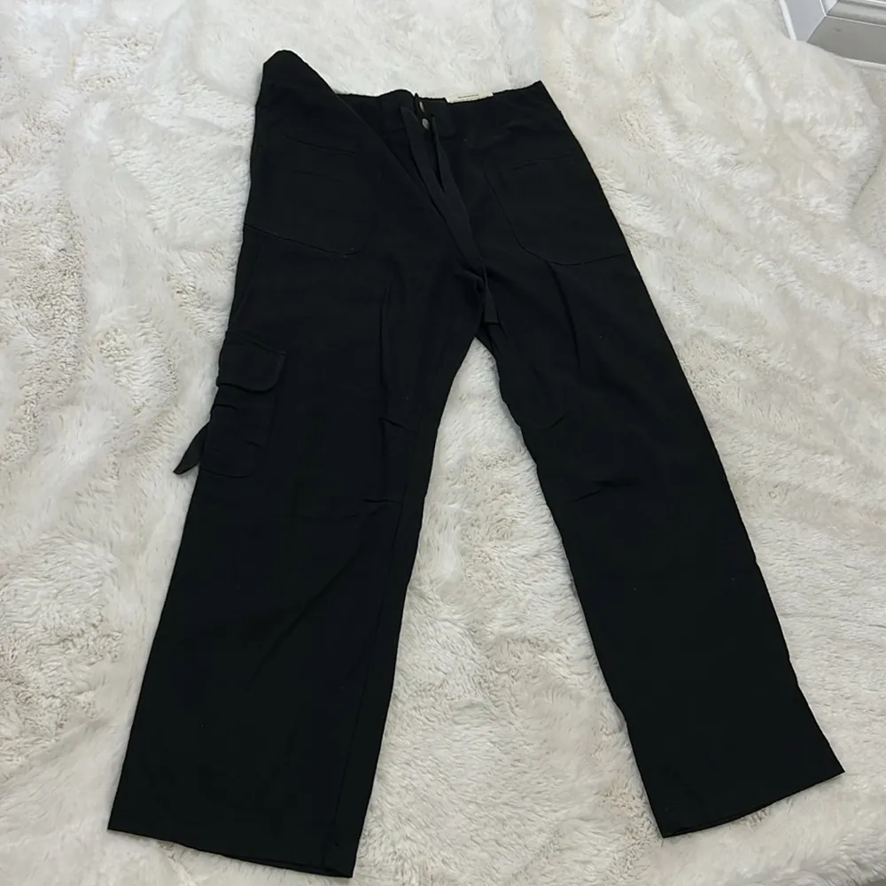Soft Surroundings Black Linen Blend Cargo Pants - Image 9