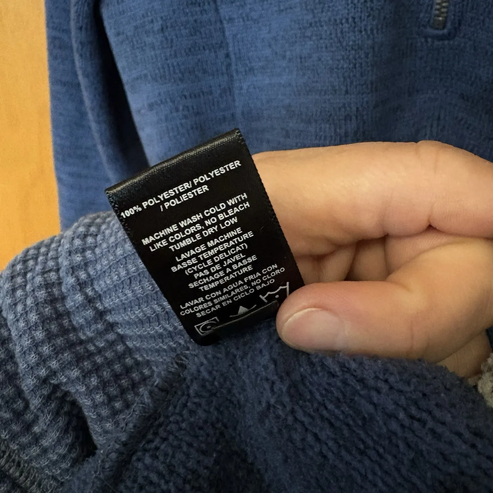 Kuhl Womens Alaska 1/4 Zip Pullover Size Small Blue Knit Sherpa Fleece Sweater - Image 3