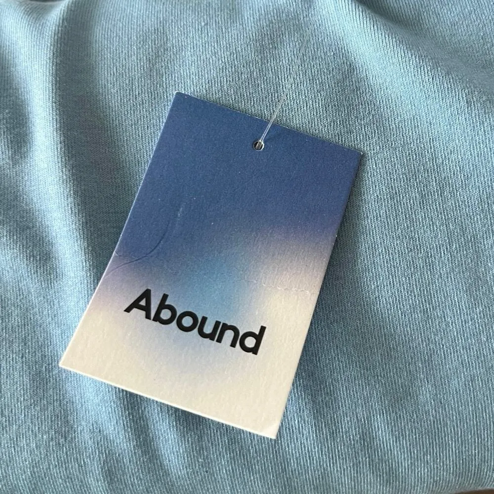 NORDSTROM RACK Abound Baby Blue Crop T-Shirt Sz 1X Plus Crew Neck Summer NEW - Image 3