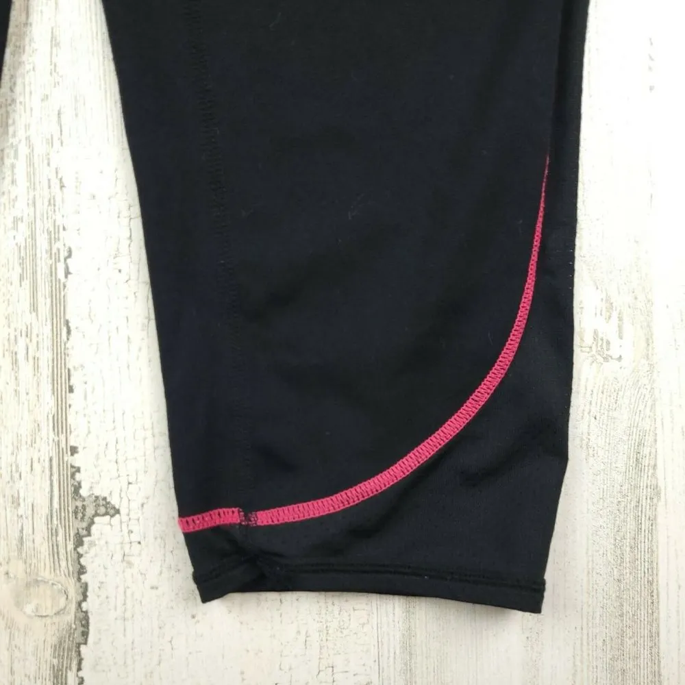 Hylete  Black Womens Cropped Pull on Workout leggings Capri Size Large EUC - Image 4