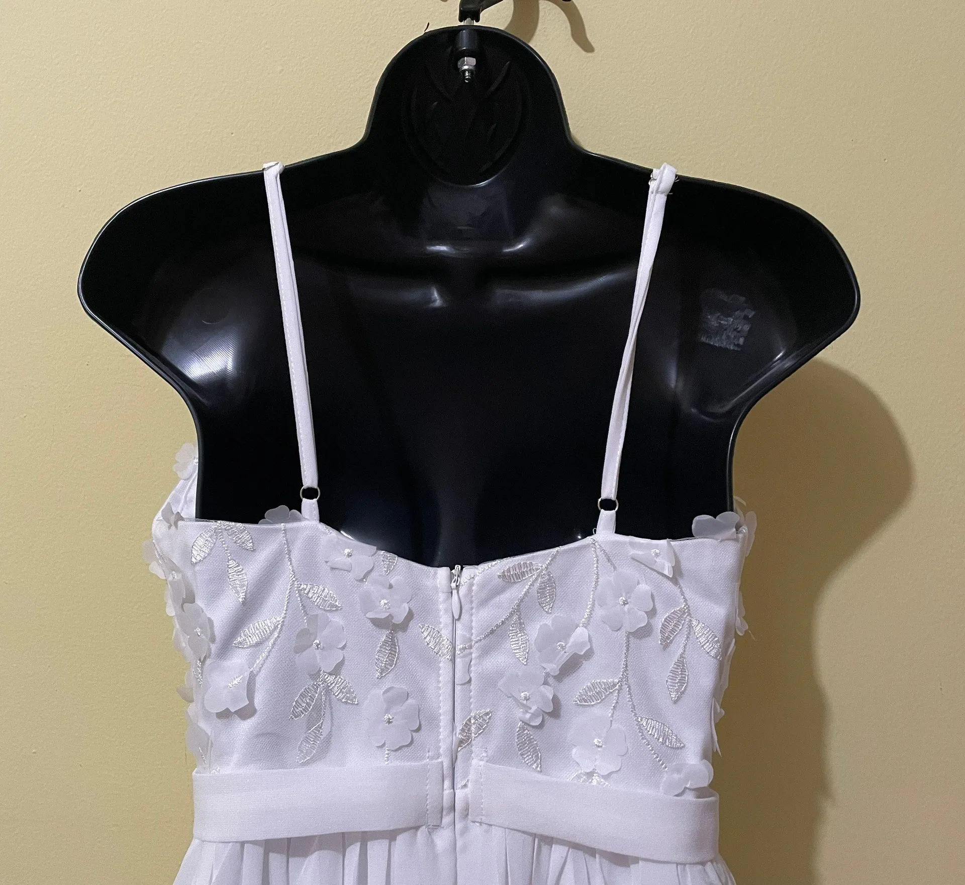 Embroidery chiffon Wedding Dress White - Image 5