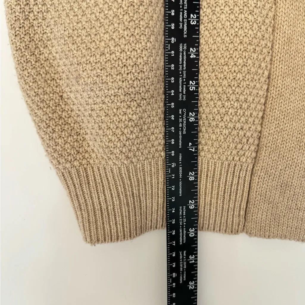 Phillip Lim 3.1 Beige\Cream Cashmere‎ Fur Capelet Sweater Small - Image 4