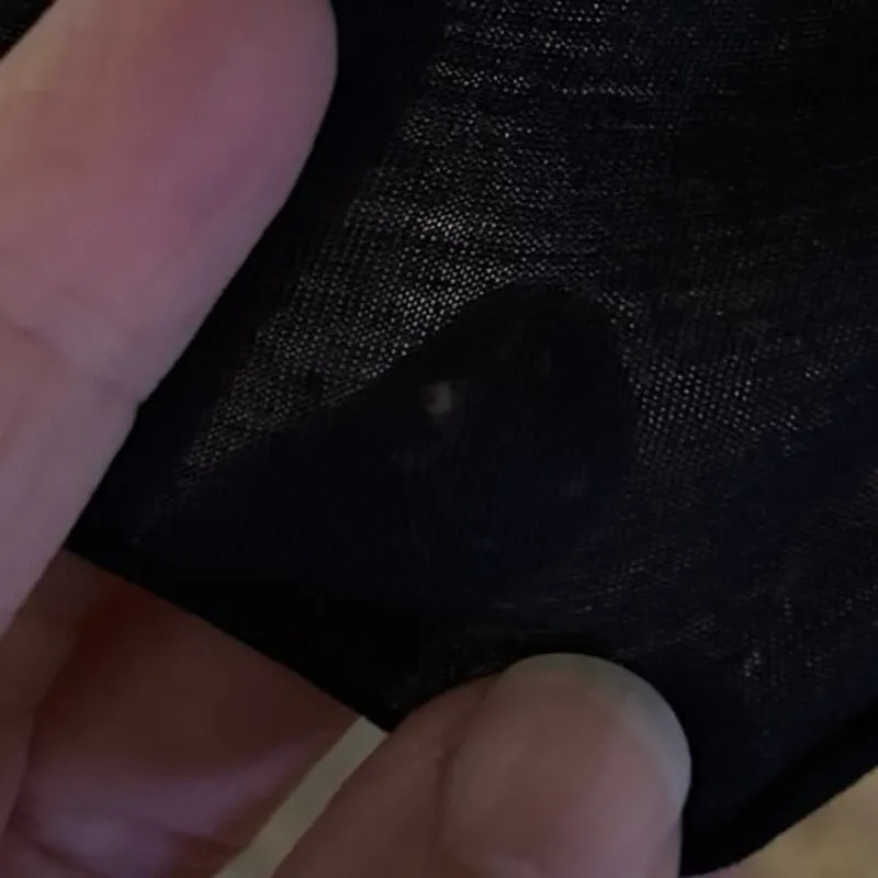 Johnny Was 4 Love And Liberty Size XS Eyelet Lace Top Asymmetrical Hem Black - Image 6