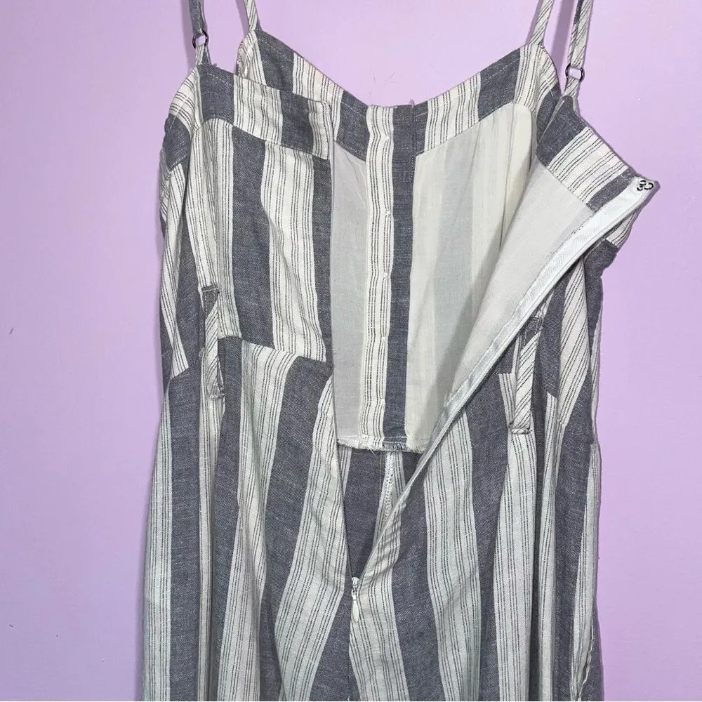 Rails Jumpsuit Womens Size XS Harper Laguna Stripe Linen Wide Leg Contemporary - Image 8