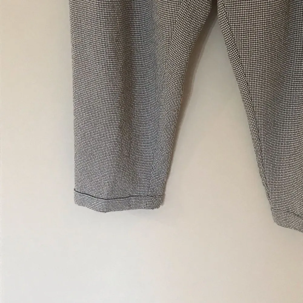 Mango Suit houndstooth pleat front cropped pants - Image 7