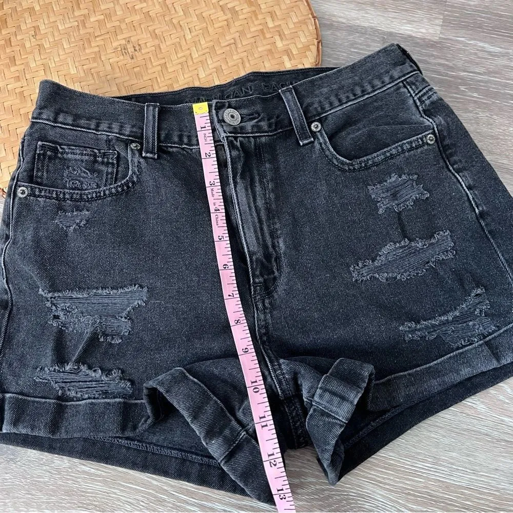 American eagle black mom shorts high rise‎ - Image 5