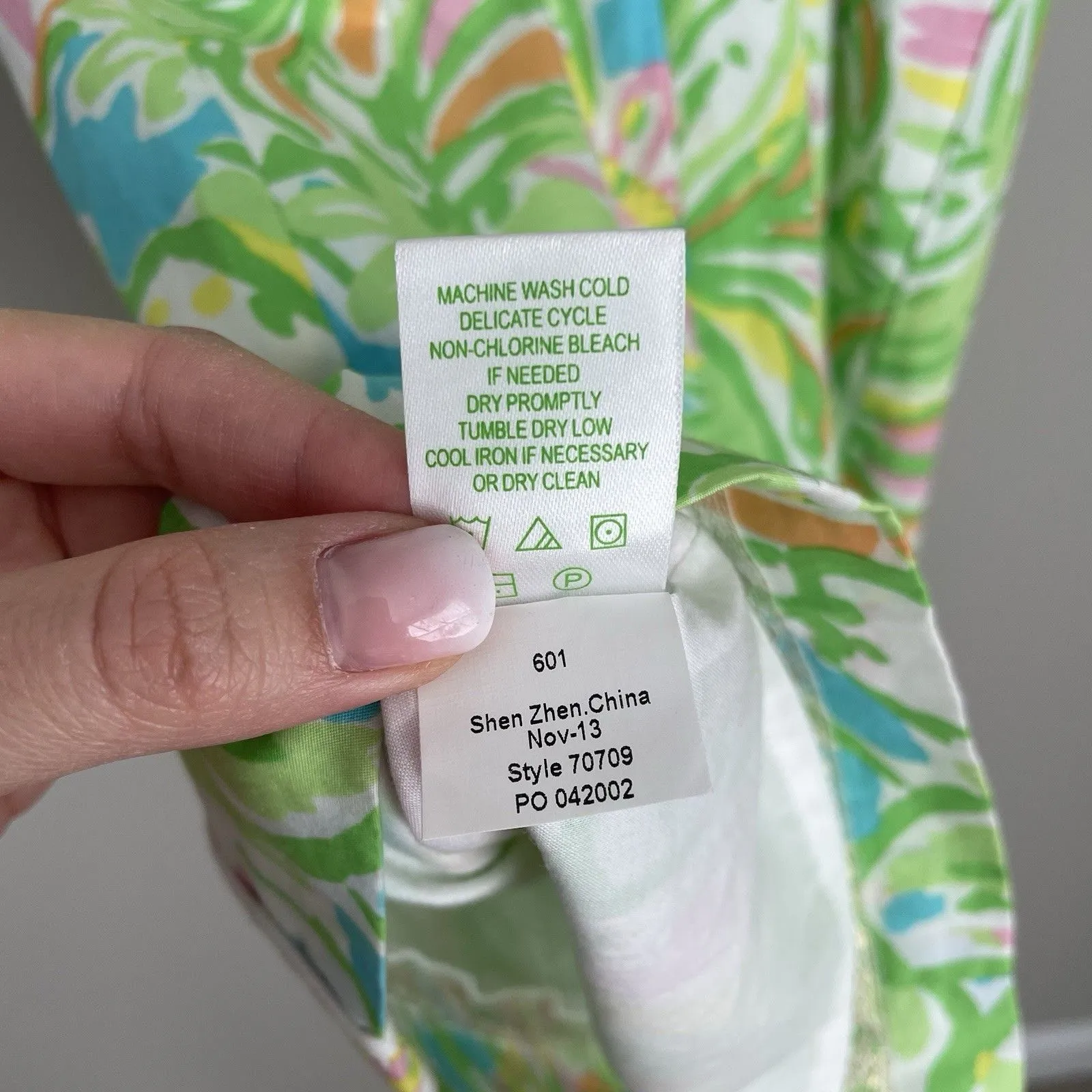 Lilly Pulitzer Size 00 Printed Fryer Shift Dress Sleeveless Elephant Ears Print - Image 7