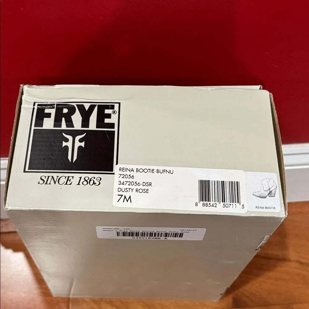 NWT Frye Women's Dusty Rose Reina Bootie Bufny Ankle Bootie size 7M - Image 8