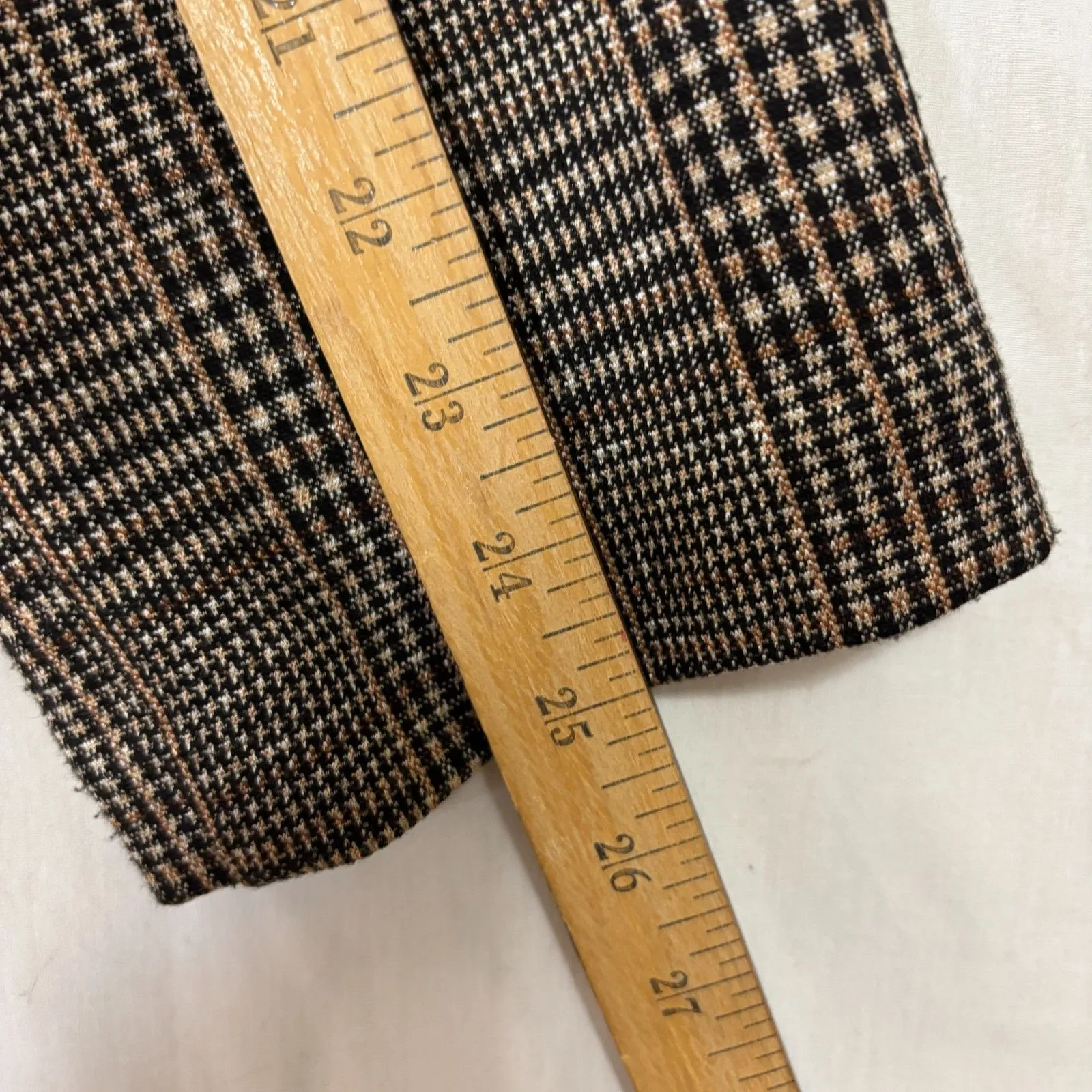 Sanctuary Womens Brown Glen Plaid Long Blazer Coat Academia Preppy Classic L - Image 6