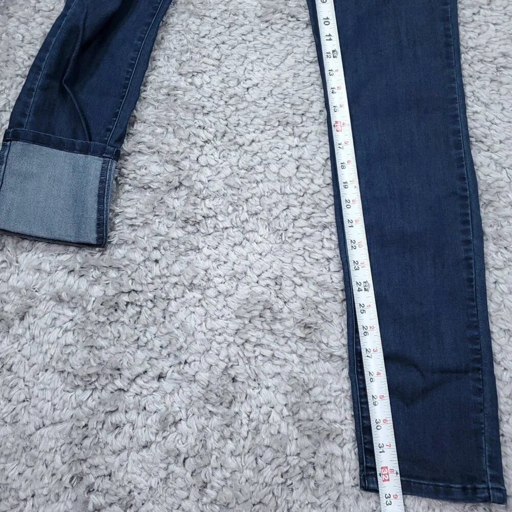 Prana Kara Rolled Skinny Jeans Indigo Blue Size 4 27 Stretch Cuffed Low Rise - Image 10
