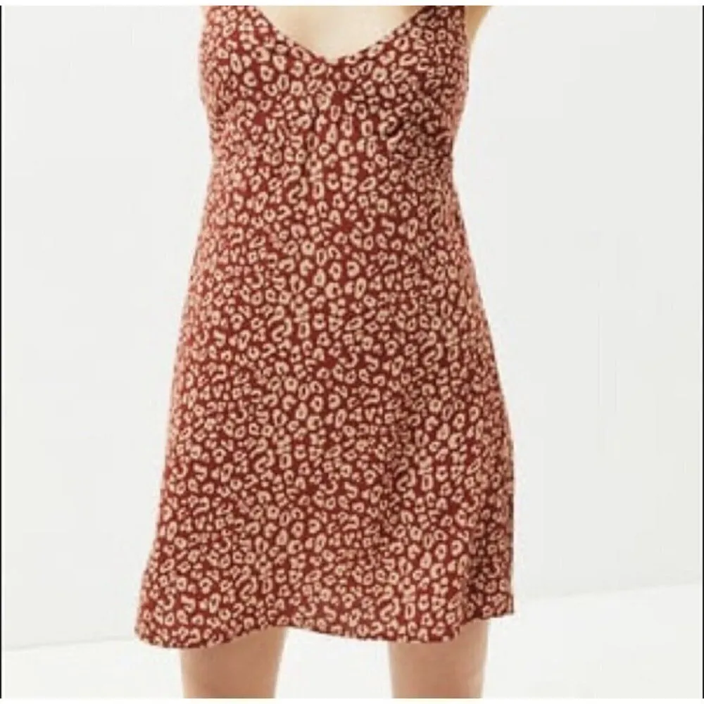 NWOT Kendall + KYLIE bohemian Mini sundress dress MEDIUM burnt orange Tan - Image 4