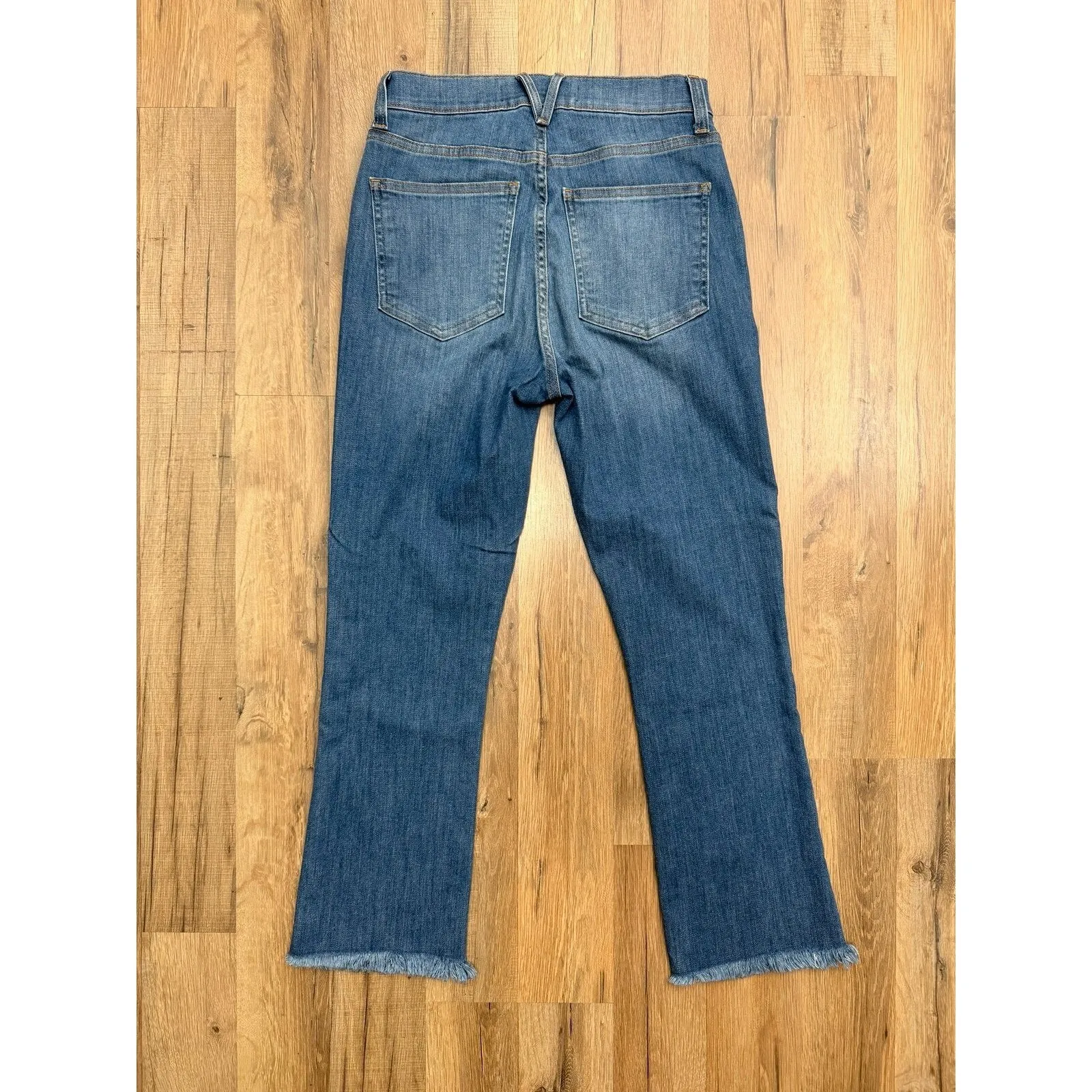 Veronica Beard Carly Kick Flare High Rise Jeans Sunrise Wash - Image 5