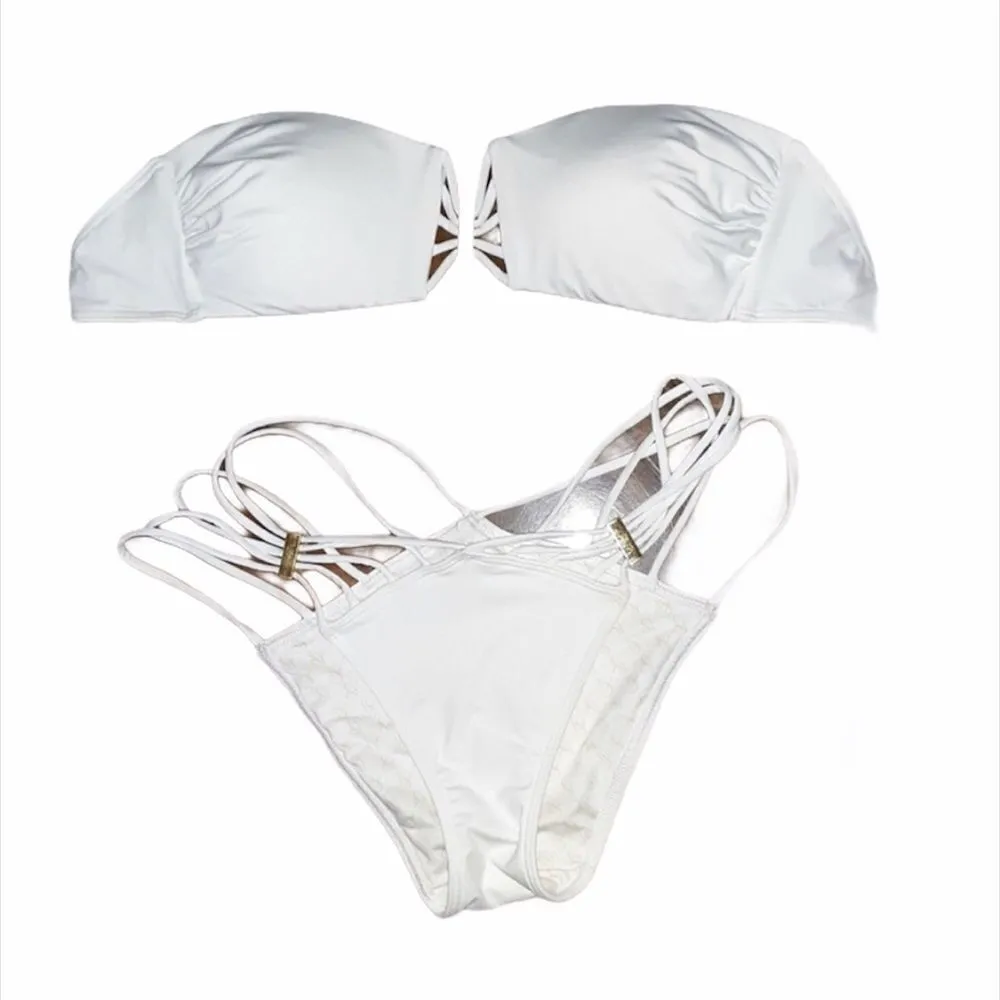 ✨ HP✨Strappy Bandeau Top Brazilian Back Bikini Set✨ - Image 3